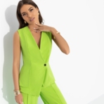 Стильный лидер (лайм). Состав: 72% п/э, 22% вискоза, 6% спандекс