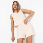 Комплект с шортами Любоваться собой (2 в 1). Состав: 72% п/э, 22% вискоза, 6% спандекс