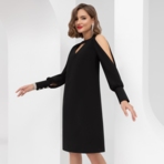 Платье Новые стандарты красоты (блэк). Состав: 96% п/э, 4% эластан