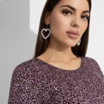 Платье Стильный офис (violet). Состав: 65% хлопок, 35% спандекс