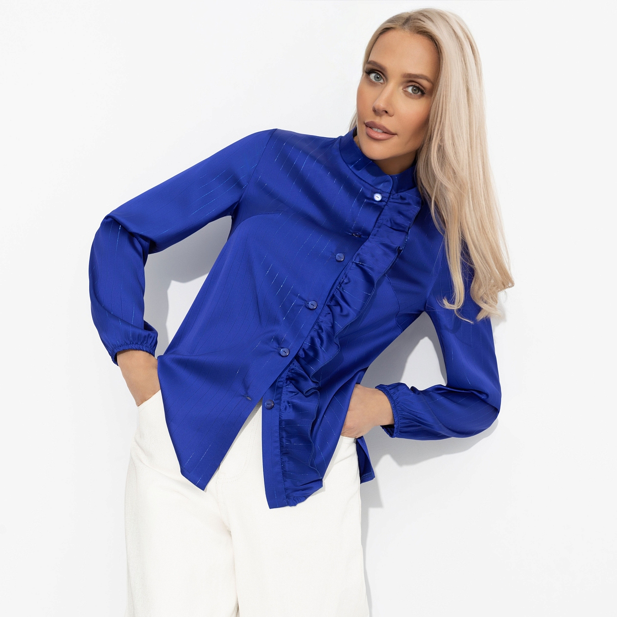 Блуза Стильный бенефис (соблазн). Состав: 95% п/э, 5% эластан