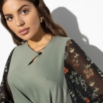 Платье Мой спектакль (diva). Состав: 65% п/э, 30% вискоза, 5% спандекс