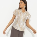 Блуза Лёгкий шик, тяжёлый эффект. Состав: 97% вискоза, 3% нейлон