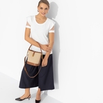 Футболка Высокая мода без усилий (white). Состав: 65% п/э, 30% вискоза, 5% спандекс