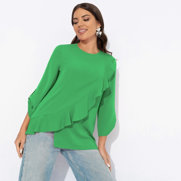 Блуза Я пришла блистать (изумрудная) 