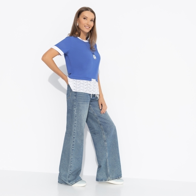 Футболка Романтика с перчинкой (синяя) 