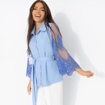 Жакет Даю автограф (с поясом). Состав: 95% п/а, 5% эластан