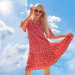 Платье Лучший вклад в себя (яркая). Состав: 95% полиэстер, 5% эластан