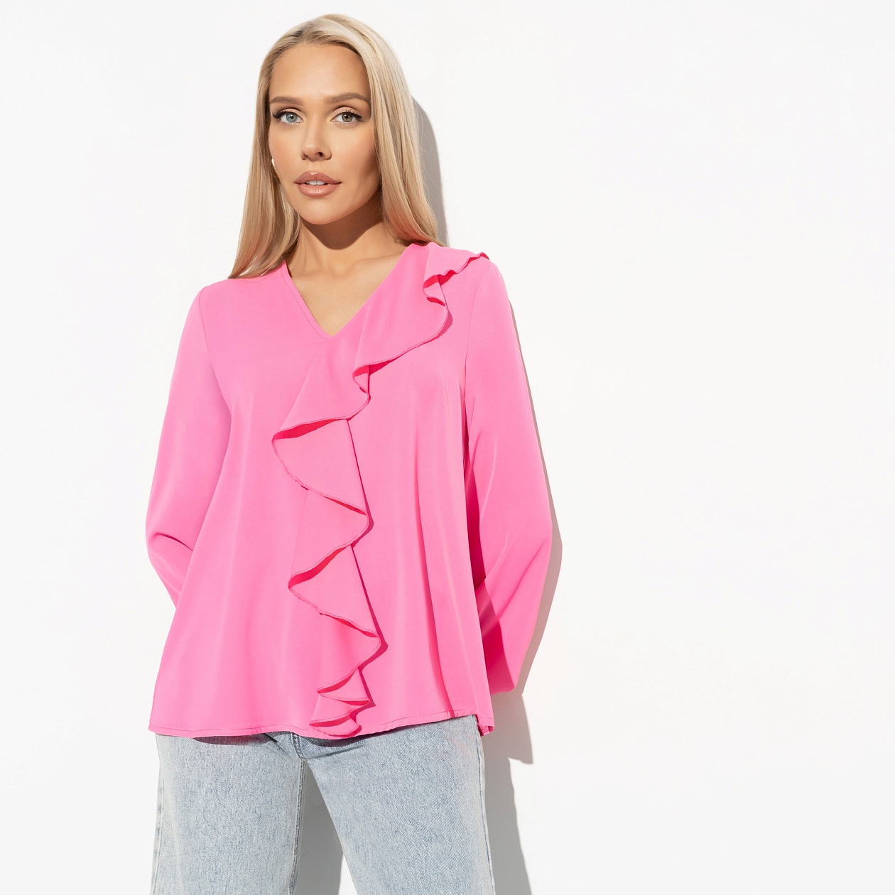 Блуза Стильный триумф (love). Состав: 95% п/э, 5% эластан