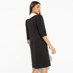 Платье Модное закулисье (2 в 1, с воротником). Состав: 60% полиэстер, 35% вискоза, 5% эластан