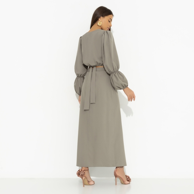 Комплект с юбкой Когда хочешь вау-эффекта (зеленый) 