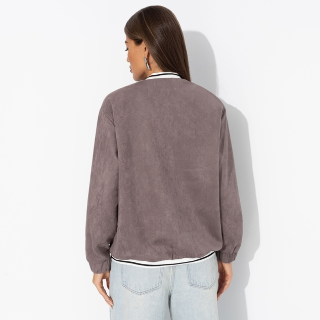 Бомбер Любуйся мной (коричневый) 