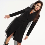 Платье Скрытые мотивы (total black). Состав: 60% п/э, 37% вискоза, 3% спандекс