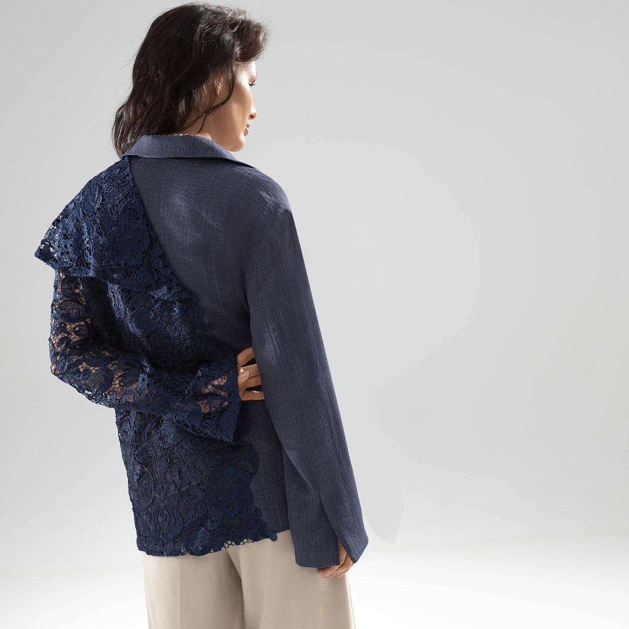 Жакет Примкнуть к избранным (misty blue). Состав: 65% п/э, 30% хлопок, 5% спандекс