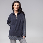 Путешествие начинается (синяя туманность). Состав: 65% п/э, 15% ангора, 15% акрил, 5% спандекс