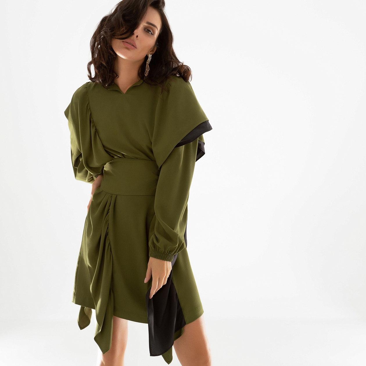 Платье Зависть подружки (fantastic, с поясом). Состав: 100 % вискоза