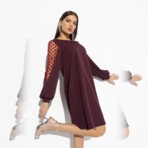 Платье Секрет любви (магия бордо). Состав: 95% п/э, 5% эластан