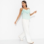 Смотри не засмотрись (мятный). Купить женский Топ оптом от производителя.