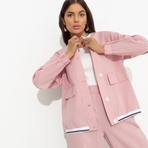 Бомбер Бунтарка (pink). Состав: 79% вискоза, 20% нейлон, 1% эластан