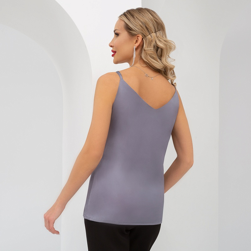 Создана для поцелуев (французский серый). Купить женский Топ оптом от производителя.