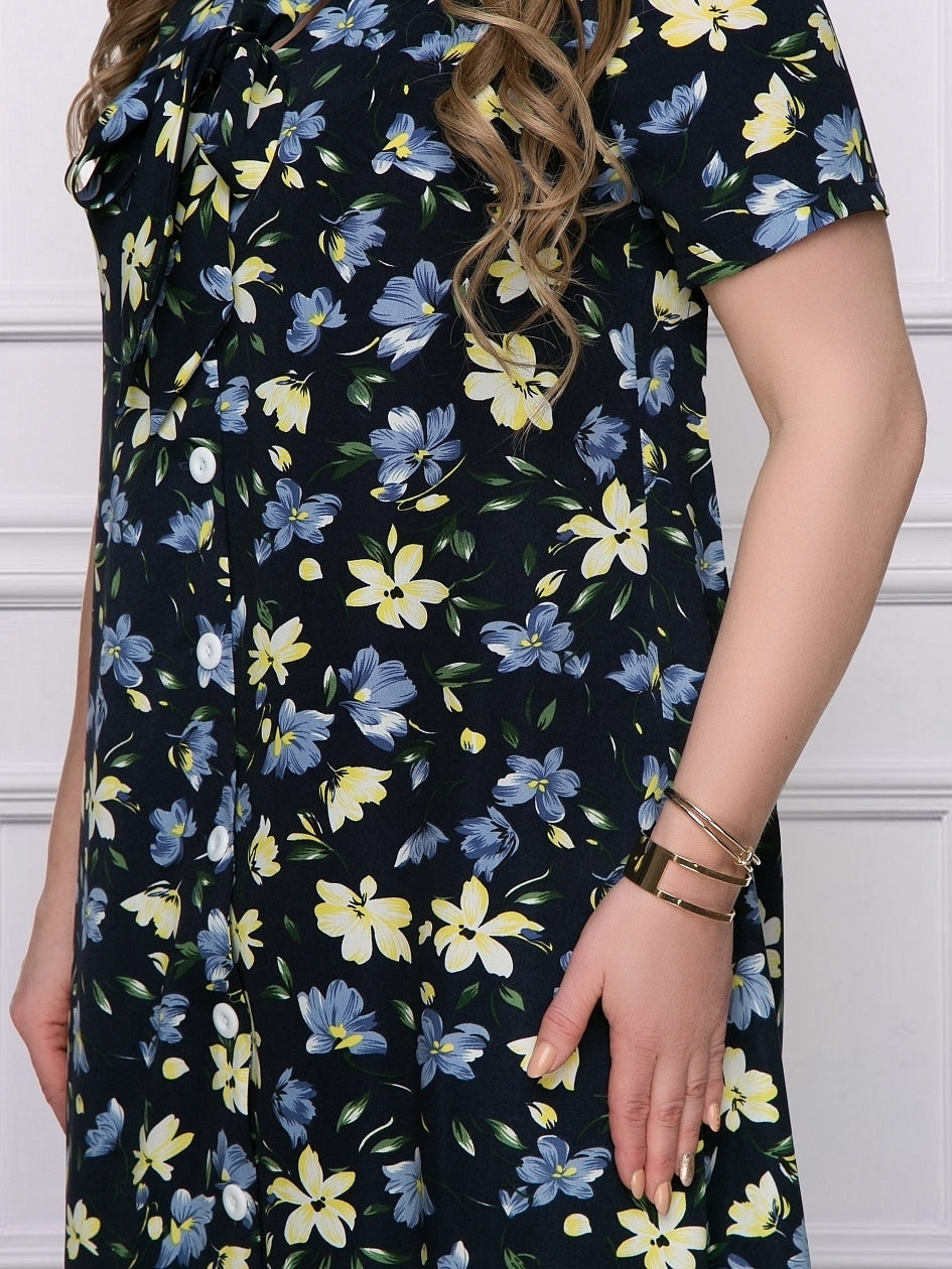 Платье Милые черты. Состав: 60% вискоза, 37% пан, 3% эластан