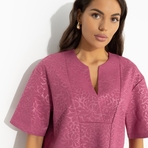 Блуза Позиция лидера (pink). Состав: 95% полиэстер, 5% спандекс