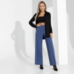 Брюки Быть собой. Состав: 80% п/э, 15% лен, 5% спандекс