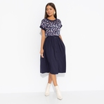 Комплект с юбкой Молодая и привлекательная (2 в 1, индиго). Состав: 95% п/а, 5% эластан