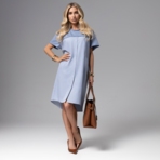 Платье-рубашка Вдохновение лета. Состав: 70% хлопок, 28% полиэстер , 2% спандэкс