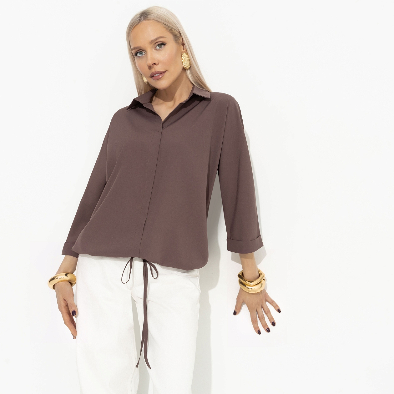 Блуза Твой личный тренд. Состав: 95% полиэстер, 5% эластан