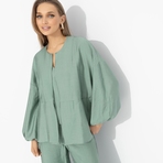 Брючный комплект Приручённый шик (3 в 1, зеленый). Состав: 100% хлопок