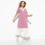 Платье Изнежена вниманием (rose). Состав: 65% п/э, 30% вискоза, 5% спандекс