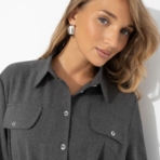 Платье-рубашка Голос из будущего (new). Состав: 65% п/э, 30% вискоза, 5% эластан