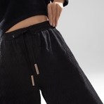 Брюки Роскошный момент (super black). Состав: 85% хлопок, 10% п/э, 5% спандекс