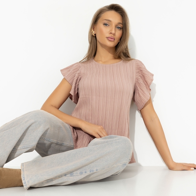 Блуза Потому что нужно! (коричневая) 