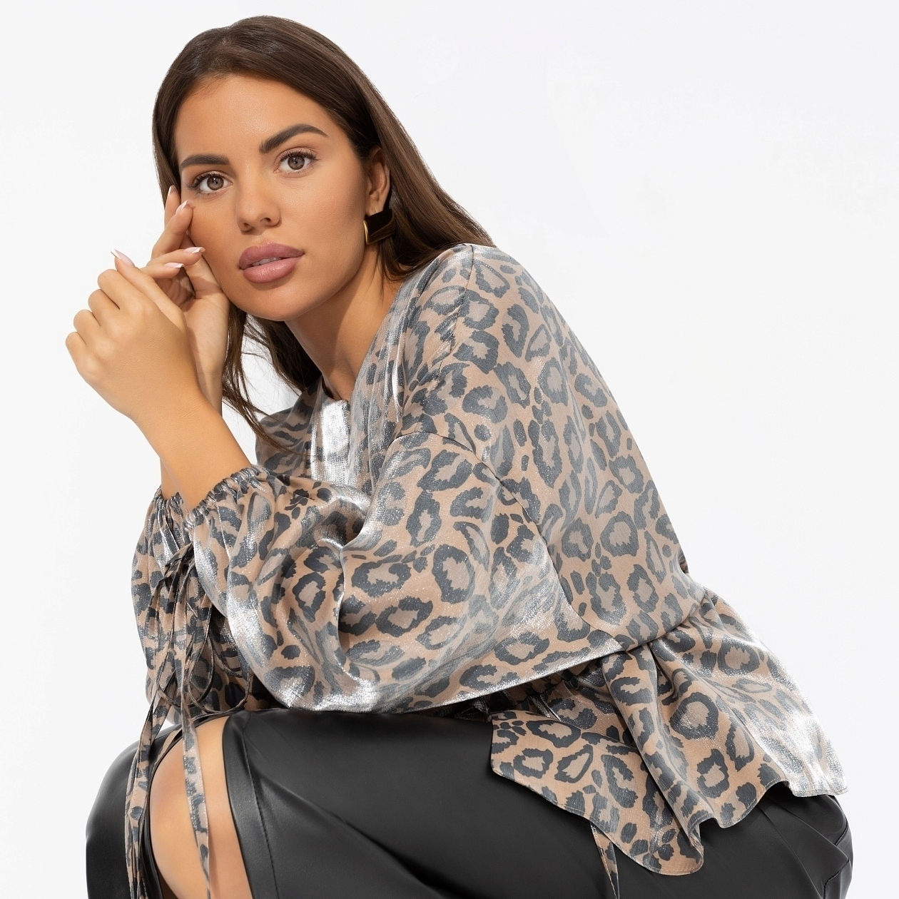 Жакет Вершина восхищения (леопард). Состав: 100% полиэстер