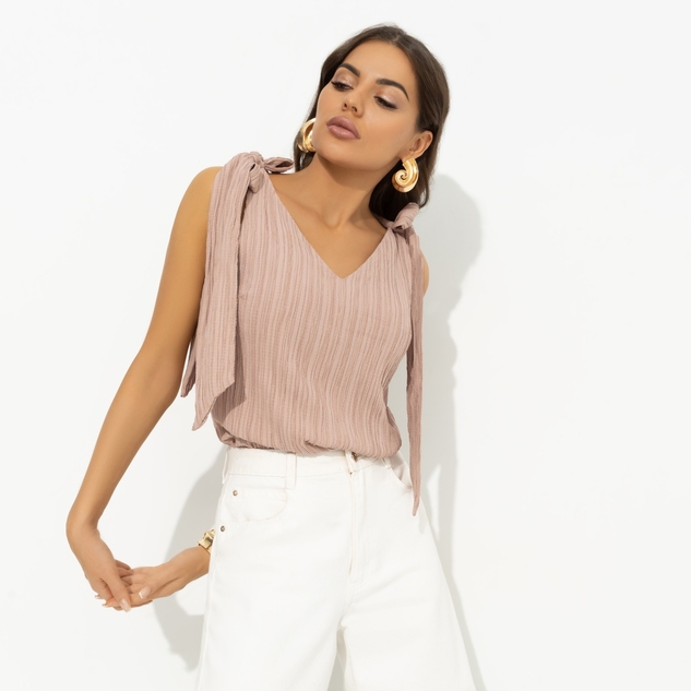 Топ Ты мой идеал (коричневый) 