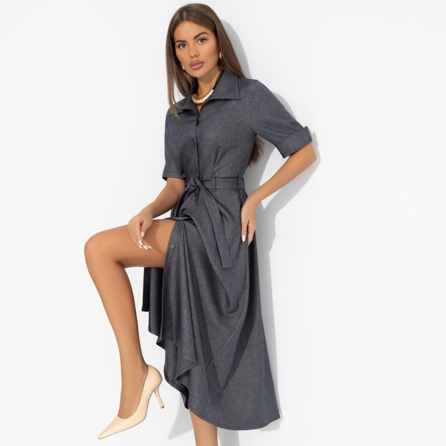 Платье День обещает быть стильным (с поясом) 