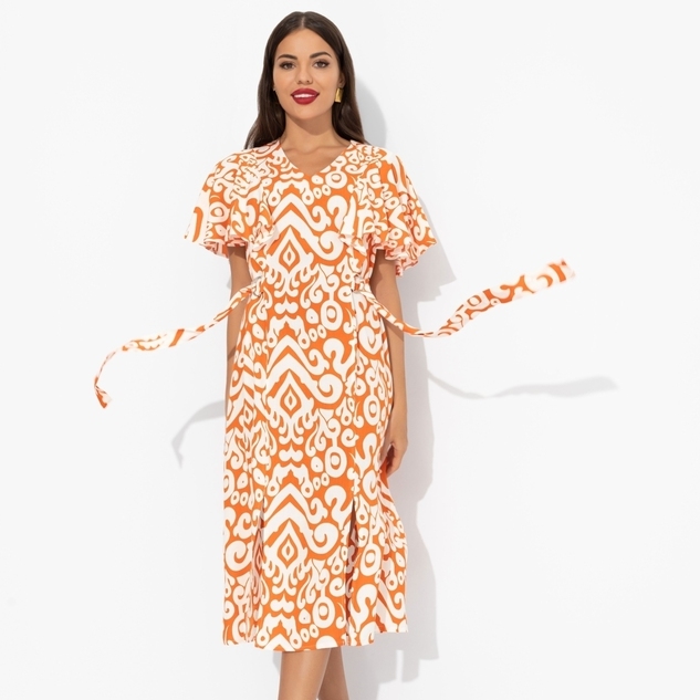 Платье Мода без компромиссов (оранжевое)