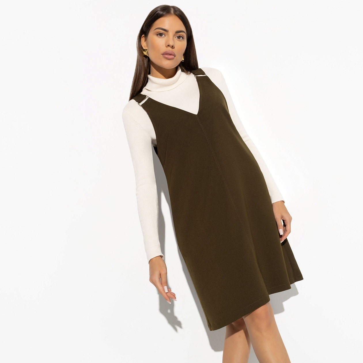 Сарафан Просто космос (elegant). Состав: 60% полиэстер, 37% вискоза, 3% спандекс