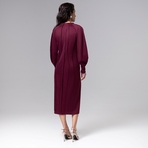 Платье-футляр Больше, чем просто платье (винное). Состав: 65% п/э, 30% вискоза, 5% спандекс