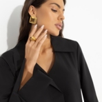 Блуза Амбассадор стиля (black). Состав: 95% п/э, 5% эластан