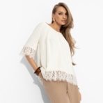 Блуза Путешествие в Прованс (нежная). Состав: 65% п/э, 30% вискоза, 5% спандекс