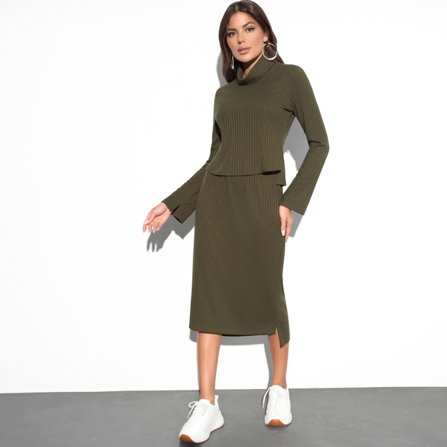 Комплект с юбкой Максимум впечатлений (грин, 2 в 1) 