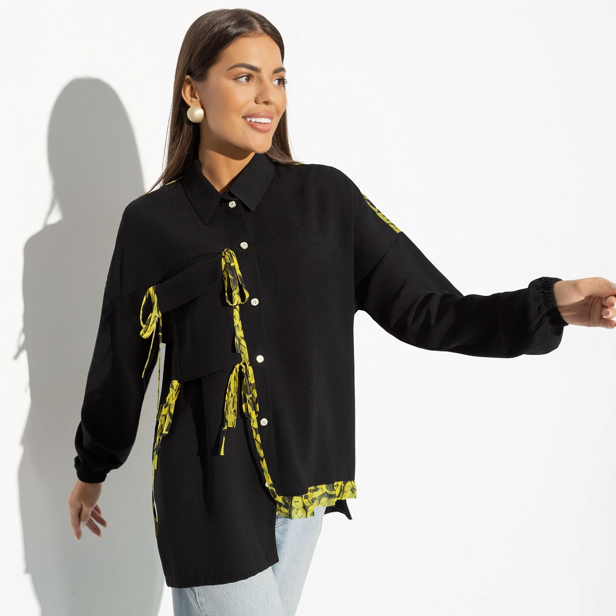 Пик актуальности (black). Состав: 65% п/э, 30% вискоза, 5% спандекс