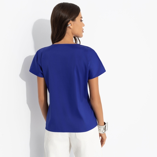 Блуза Откройся желаниям (синяя) 