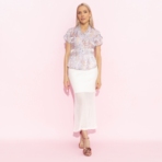 Блуза Лёгкий шик, тяжёлый эффект (голубая). Состав: 97% вискоза, 3% нейлон