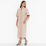 Платье Сияние глянца (nude). Состав: 95% п/э, 5% эластан