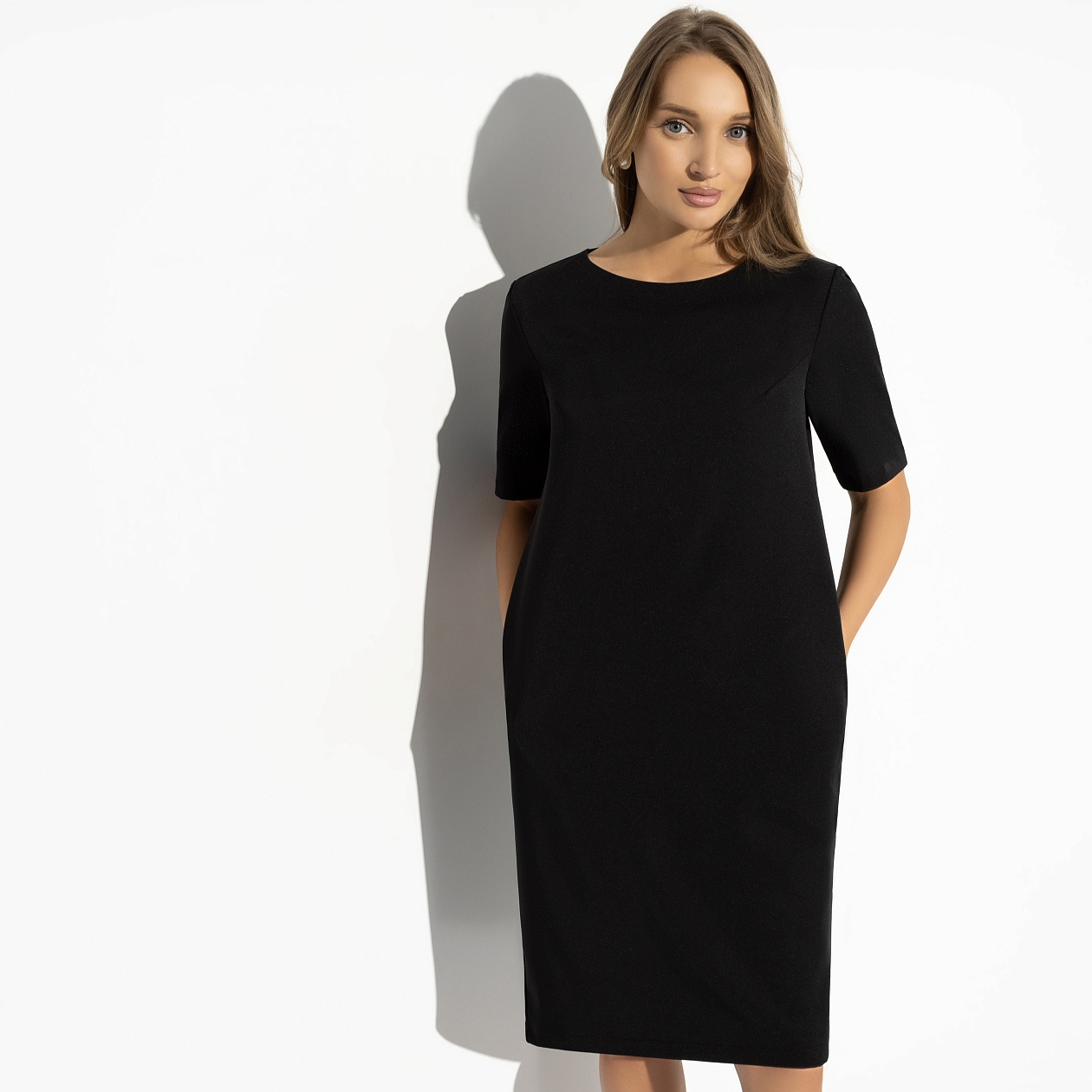 Платье Виртуальные будни (стайл). Состав: 96% п/э, 4% эластан