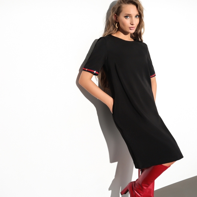 Платье Виртуальные будни (нуар) 